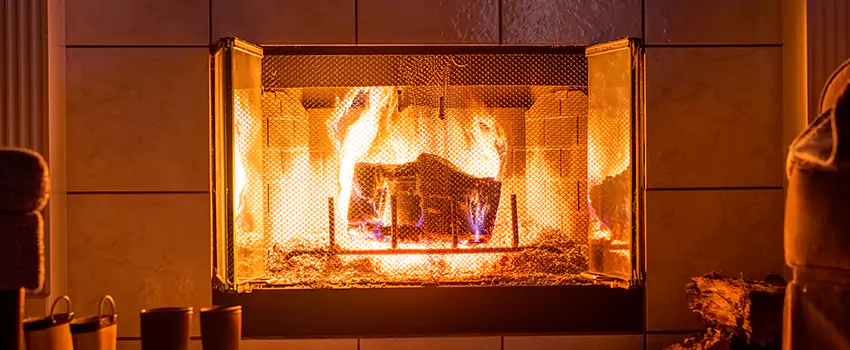 Mendota Hearth Landscape Fireplace Installation in Estelle, Louisiana